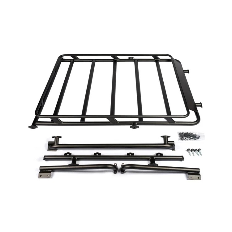 Aluminum Alloy 2/4 Door Rooftop Mount Plug and Play Luggage Rack